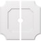 Ekena Millwork Locke Architectural Grade PVC Contemporary Ceiling Medallion, Two Piece, 30"OD x 3"ID x 18"C x 1"P CMP30LE2-03000 - alternate 1